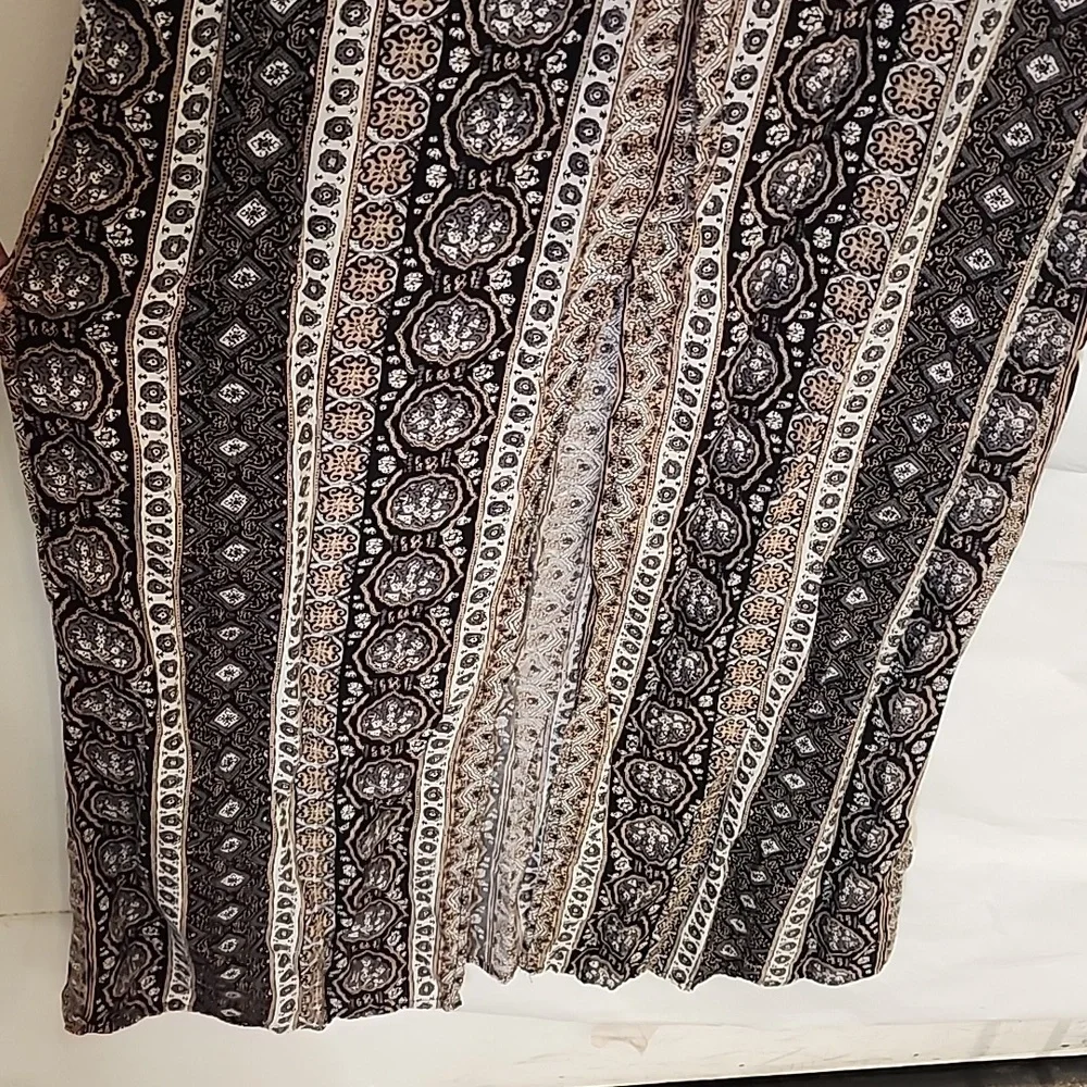 Abercombrie & Fitch Brown,‎ Black, and Cream Maxi Dress size XS